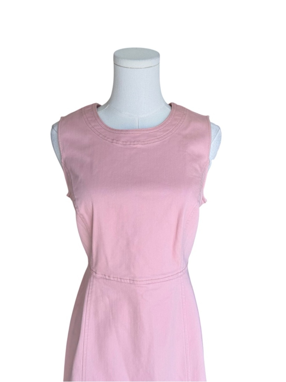 J.Jill - NWT Christian Siriano Misty Rose Sleeveless Dress Pink Stretch Sz 8P - Picture 3 of 9